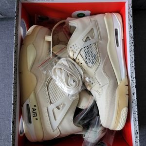 Jordan 4 sail off white